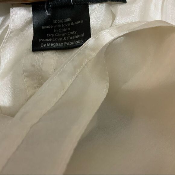 Meghan Los Angeles Sleeveless waffle Top Excellent 100% Silk by Meghan fabulous - Picture 10 of 10